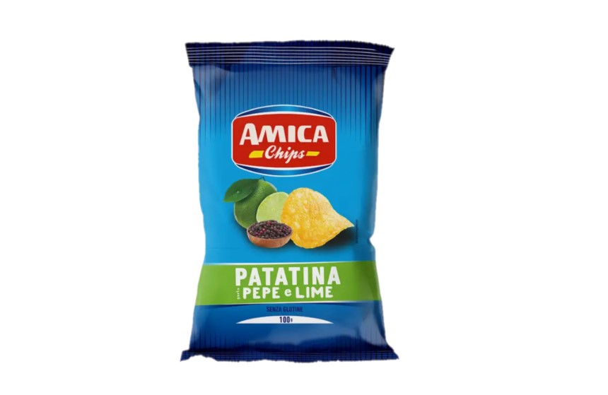 Patatine Pepe e Lime Gr.100 Amica Chips