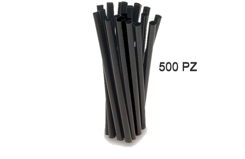 Cannucce Piccole Bio Nere 135×6,8 mm (500 pz)